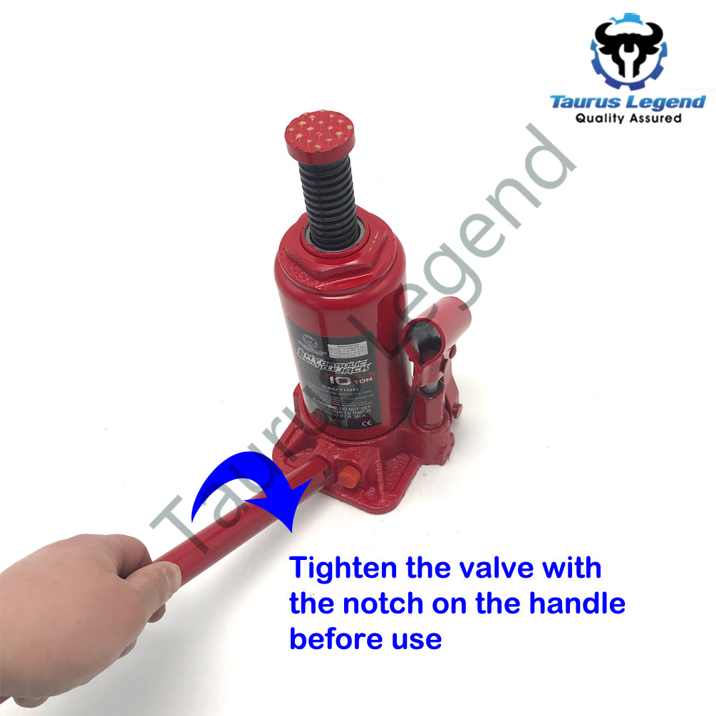 4x 10 Ton GS Hydraulic Bottle Jack w/Safety Valve Car Van Truck Caravan 4WD Lift