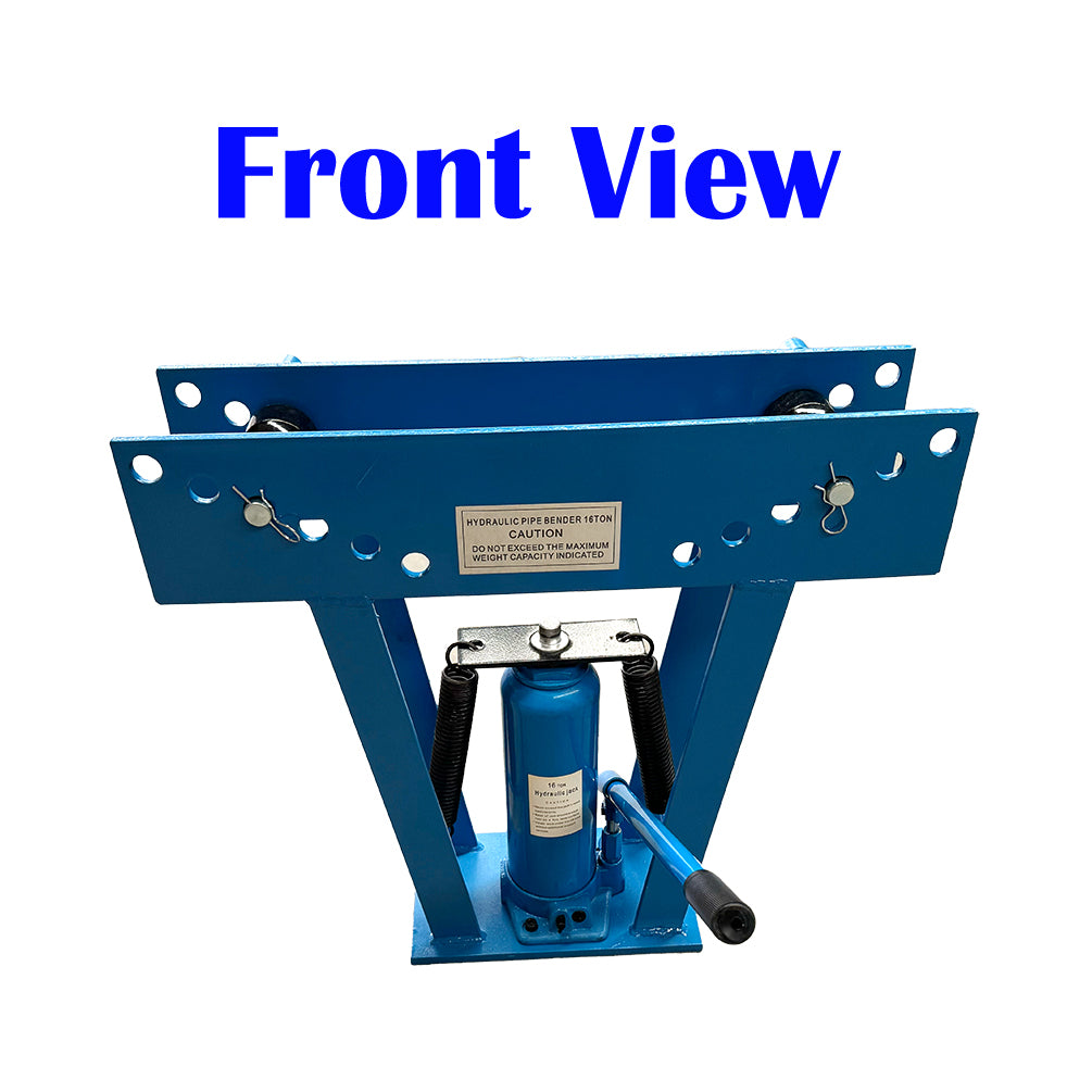 16 Ton Hydraulic Pipe Bending Machine Portable Pipe Bender with 8 Dies