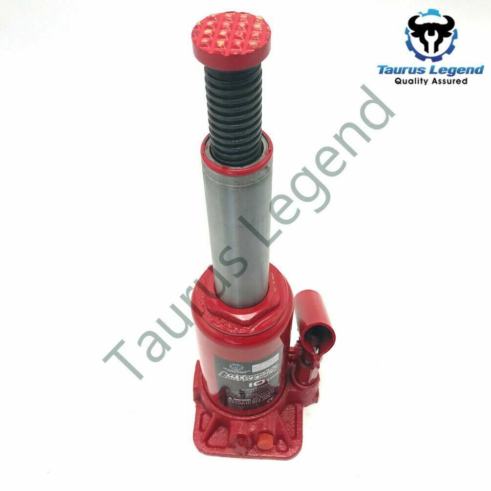 10 Ton High Quality Hydraulic Bottle Jack Car Van Truck Caravan W/ Safety Valve