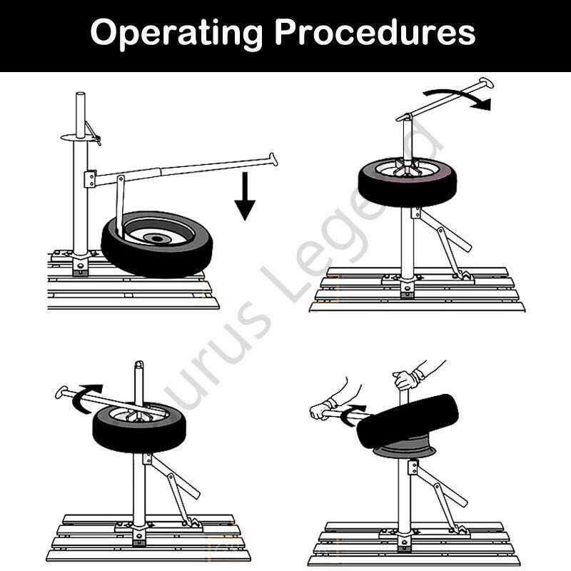 Portable Manual Tyre Changer Bead Breaker for 15"-21" Car SUV Van 4WD Wheel