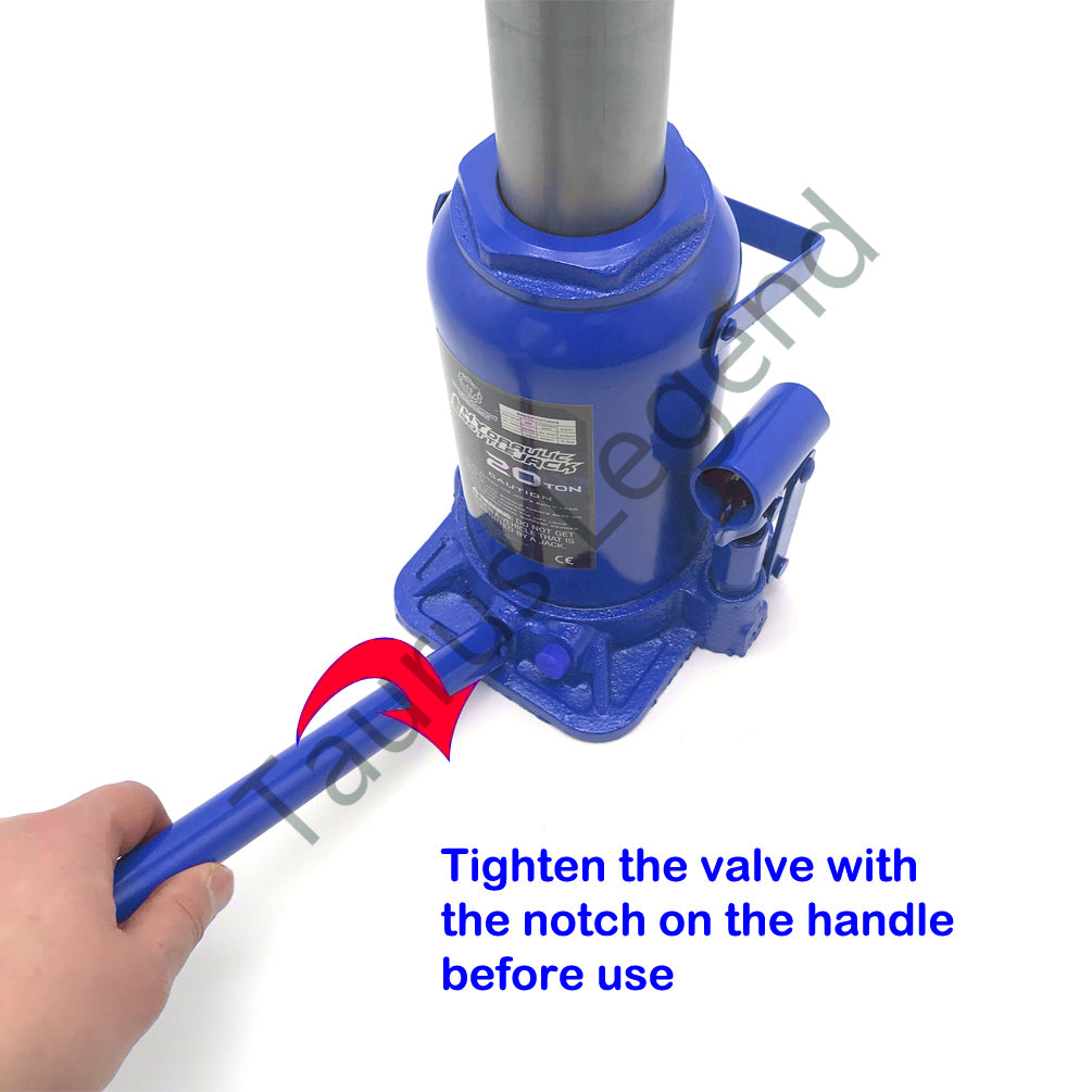 20 Ton Hydraulic Cylinder Bottle Jack Car Van Truck Caravan W/ Safety Valve Blue