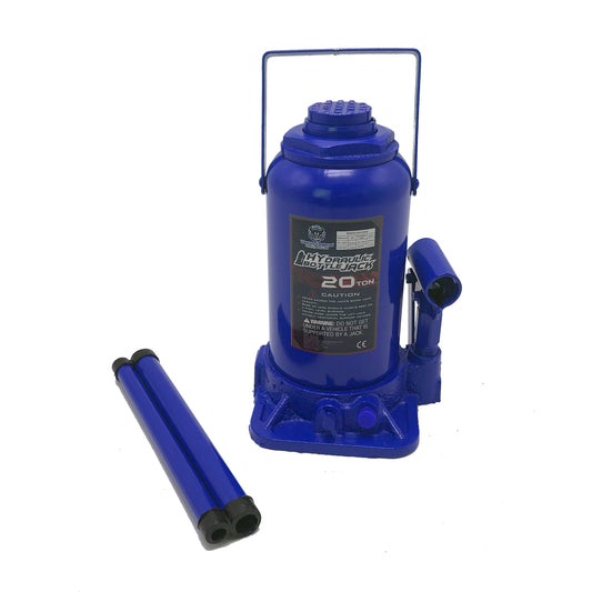 2PCS 20 Ton Hydraulic Bottle Jack w/ Safety Valve Car Van Truck Caravan 4WD Lift