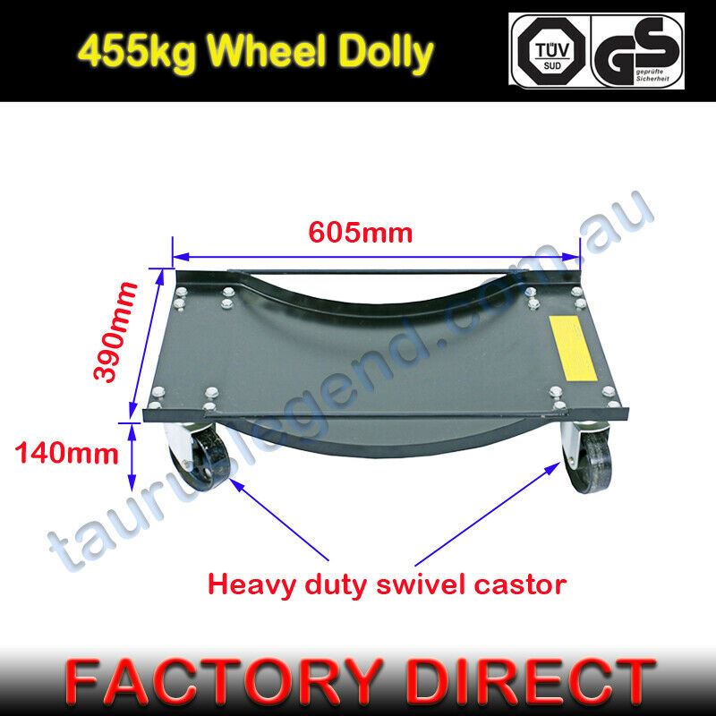 4PC Car Wheel Dolly Vehicle Positioning Jack Transport Trolley Mover 1820kg Load