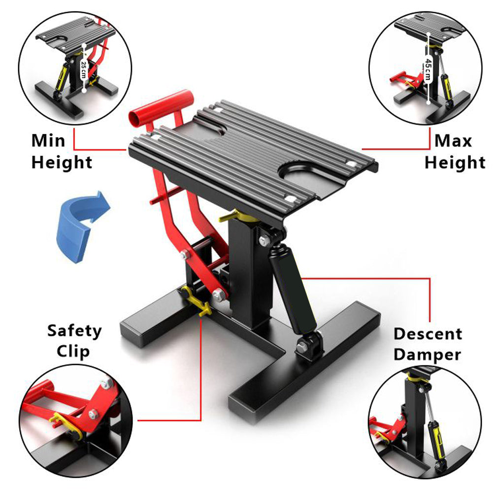 160kg Dirt Bike Sports Motorbike Off Road Motorcycle Lift Stand With Damper