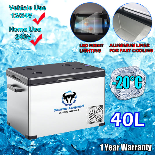 40L Portable Car Fridge Freezer for Camping SUV Truck 4WD Caravan Boat 12/240V