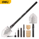 73cm Folding Shovel Saw Knife Screwdriver Compass Flint Camping Survival Tool
