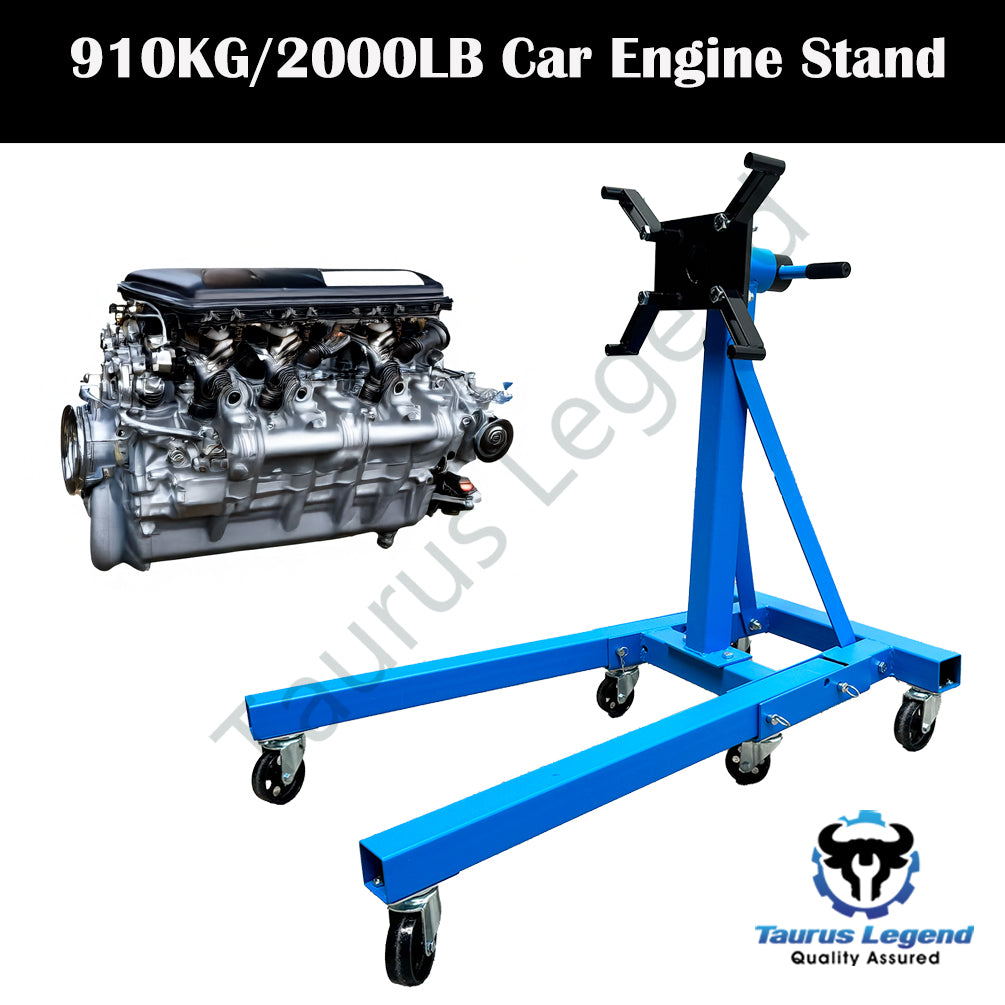 2000LB Folding Engine Stand 910kg Heavy Duty Workshop Industrial Car Crane Hoist