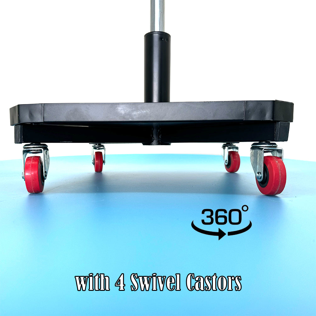 150kg Pneumatic Roller Seat Mechanic Rolling Stool with Square Tool Tray