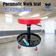 Pneumatic Roller Seat Mechanic Rolling Stool With Tool Tray 150kg Capacity