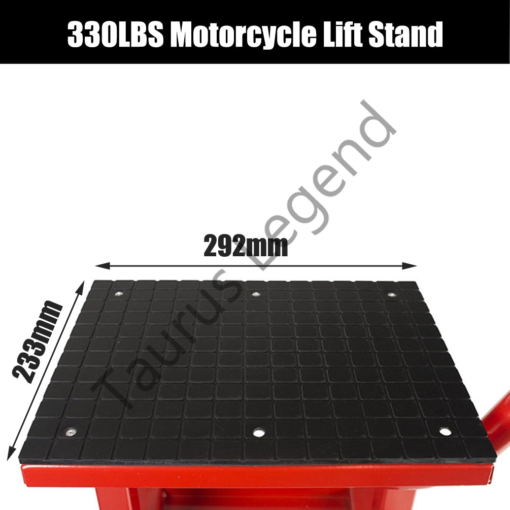 Dirt Bike Motorcycle Lift Motorbike Stand Work Bench Lifter 150kg Load Red