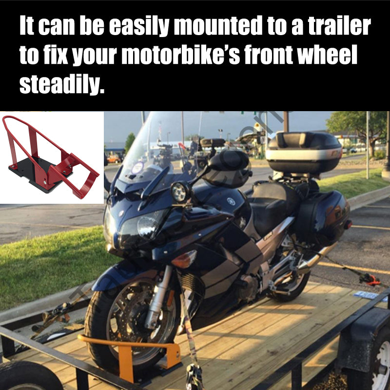 17"-21" Adjustable 680kg Motorcycle Front Wheel Chock Motorbike Trailer Stand