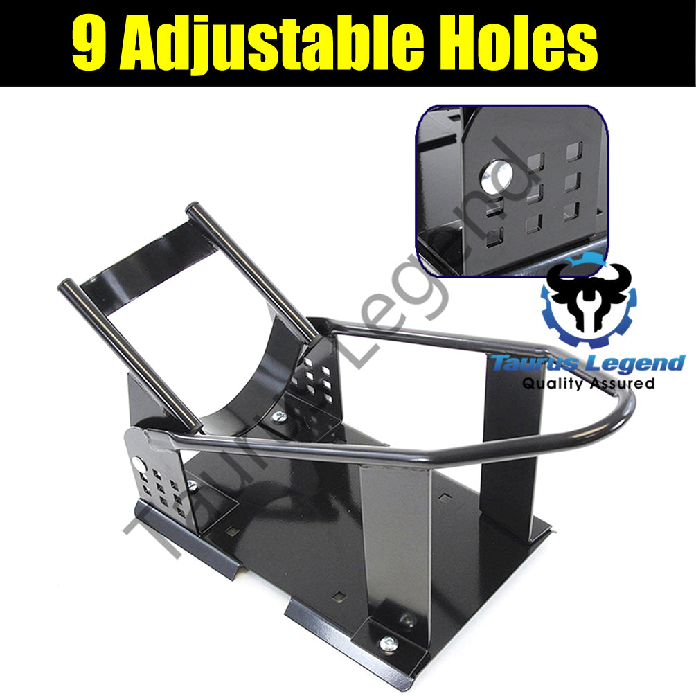 17"-21" Motorcycle Front Wheel Chock Motorbike Trailer Stand 12 Adjustable Holes