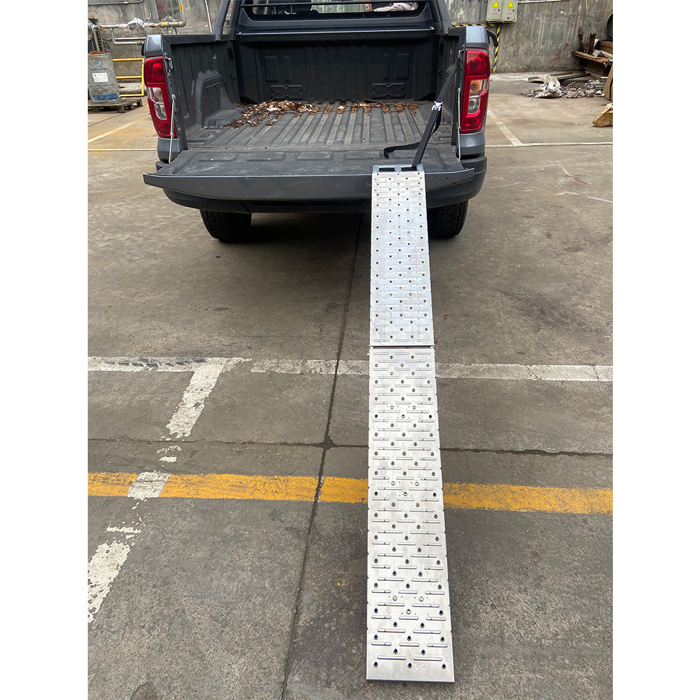 300kg Stainless Steel Dirt Bike Loading Ramp with Safety Strap for Ute Truck Van