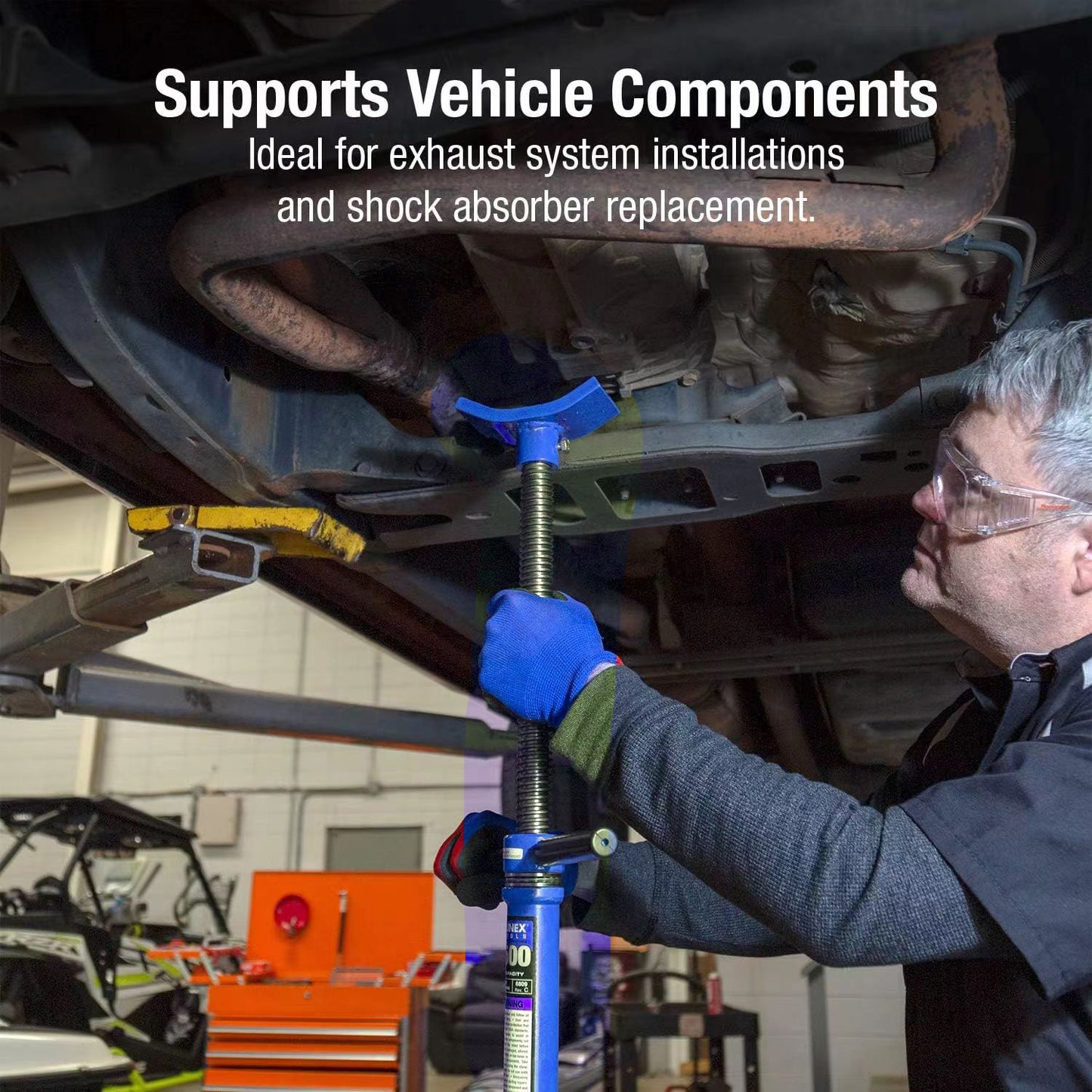 750kg Under Hoist Stand Vehicle Components Support Stand with Foot Pedal