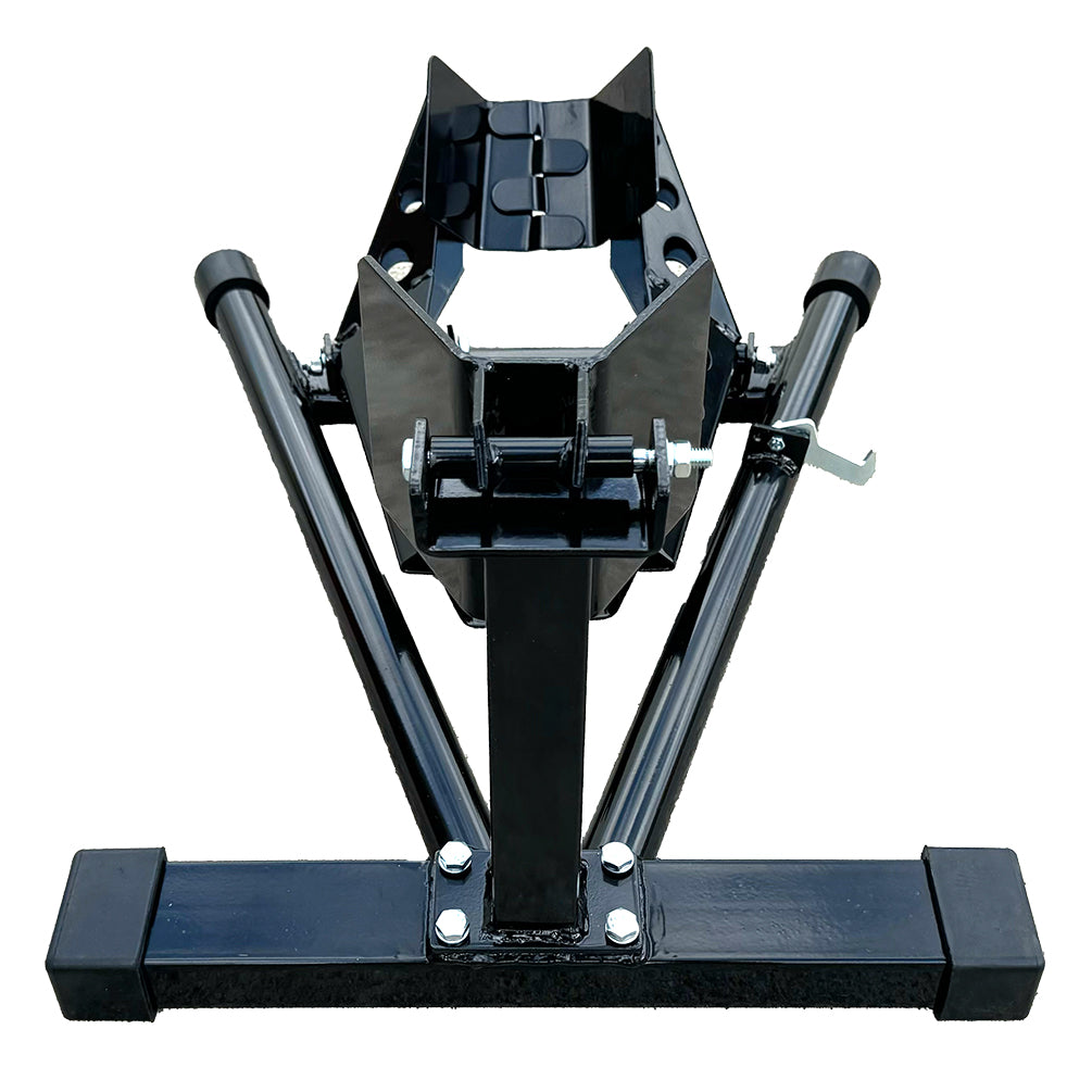 Heavy Duty Adjustable Motorcycle Front Wheel Chock Motorbike Trailer Stand