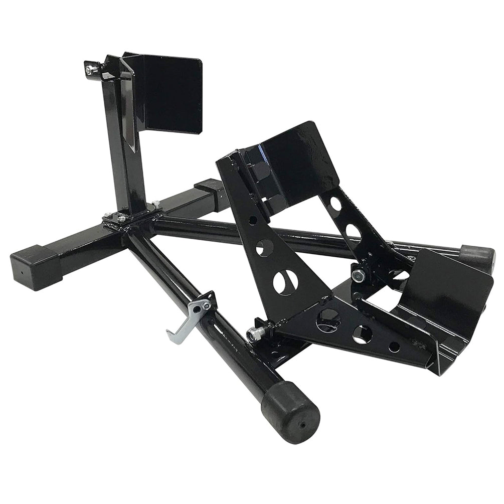 Heavy Duty Adjustable Motorcycle Front Wheel Chock Motorbike Trailer Stand