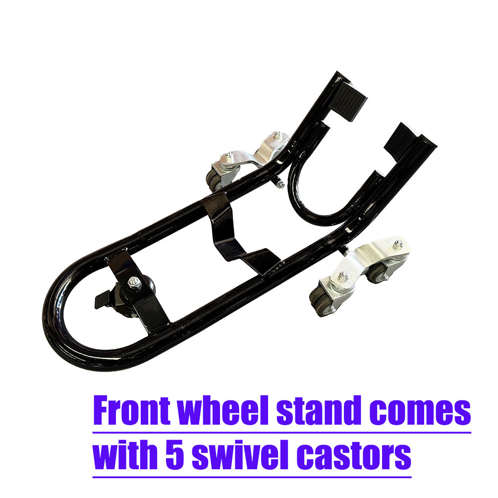 340kg Motorcycle Support Stand Transport Dolly Set