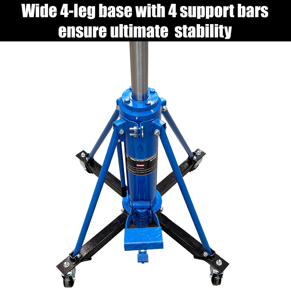 1000kg Heavy Duty Dual Stage Gearbox High Lift Transmission Jack with Foot Pedal