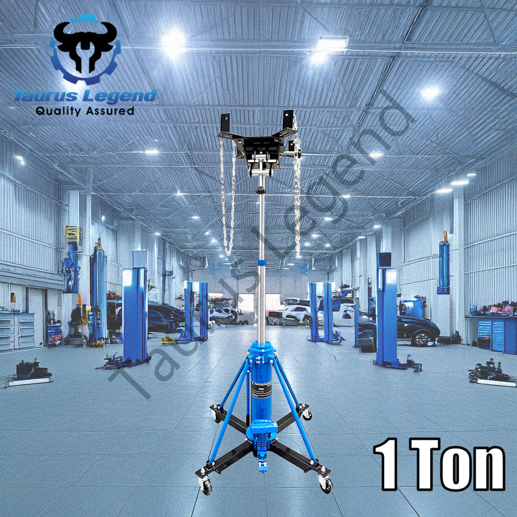 1000kg Heavy Duty Dual Stage Gearbox High Lift Transmission Jack with Foot Pedal