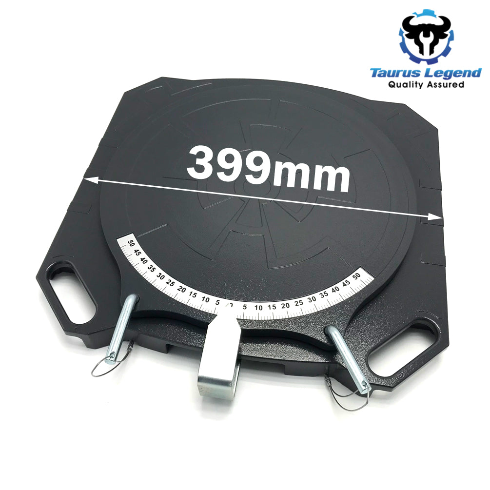 2PC Aluminum Wheel Alignment Turntable Pair 360° Rotating Turn Plate