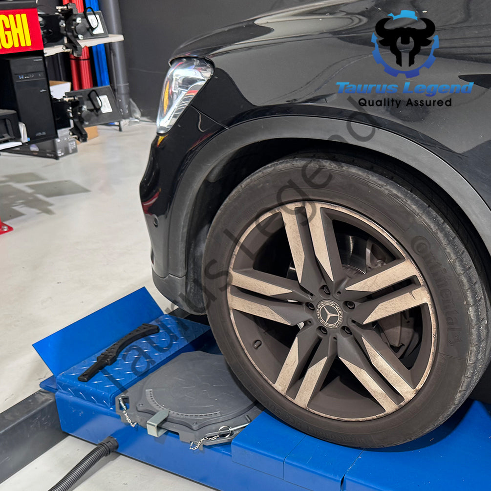 2PC Aluminum Wheel Alignment Turntable Pair 360° Rotating Turn Plate