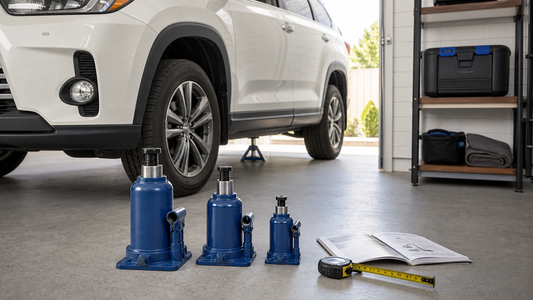 Choosing a bottle jack by vehicle clearance and storage needs