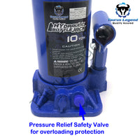 10 Ton High Quality Hydraulic Bottle Jack Car Van Truck Caravan W/ Safety Valve