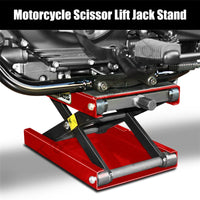 500kg Motorcycle Scissor Jack 9-37cm ATV Motorbike Lift Antiskip Platform Bench