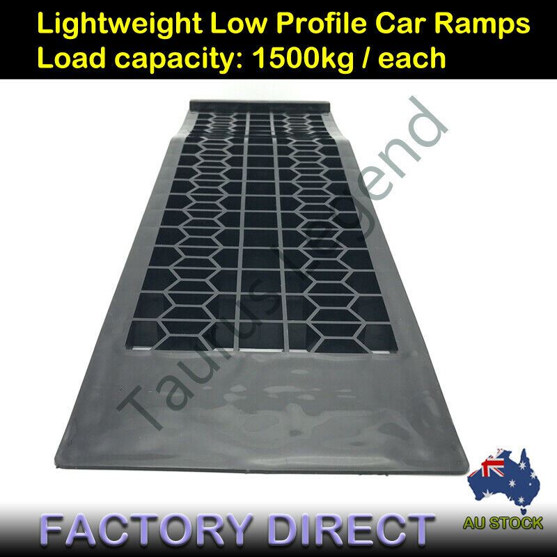3000kg Super Low Profile NEW Car Ramps 7cm Rise Antiskid Service Ramp (1 Pair)