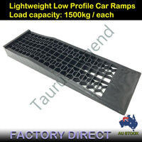 3000kg Super Low Profile NEW Car Ramps 7cm Rise Antiskid Service Ramp (1 Pair)