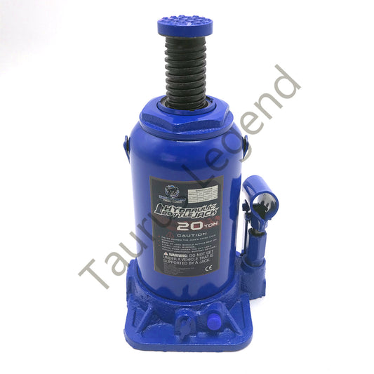 20 Ton Hydraulic Cylinder Bottle Jack Car Van Truck Caravan W/ Safety Valve Blue