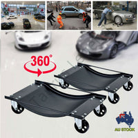 4PC Car Wheel Dolly Vehicle Positioning Jack Transport Trolley Mover 1820kg Load