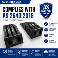 3000kg Car Ramps Set 170mm High Rise Heavy Duty Service Ramps AS2640