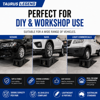 3000kg Car Ramps Set 170mm High Rise Heavy Duty Service Ramps AS2640
