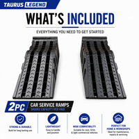 3000kg Car Ramps Set 170mm High Rise Heavy Duty Service Ramps AS2640
