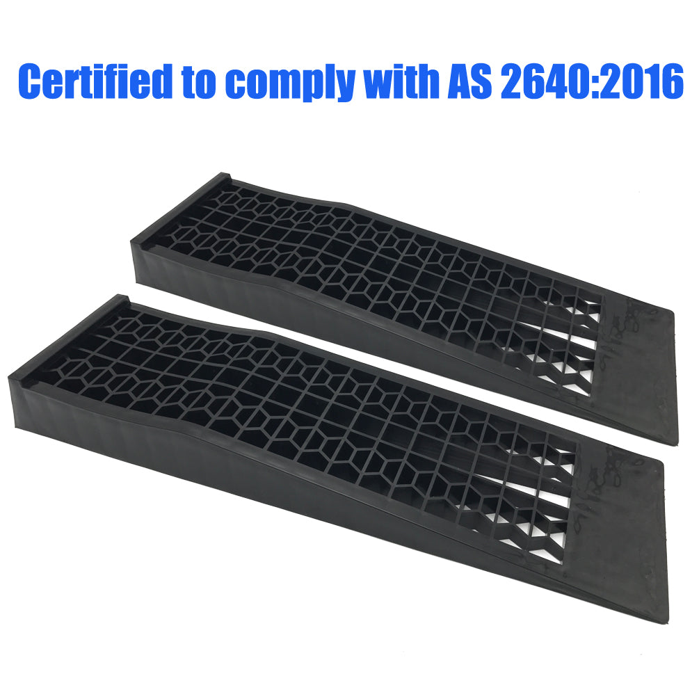 3000kg Super Low Profile NEW Car Ramps 7cm Rise Antiskid Service Ramp (1 Pair)