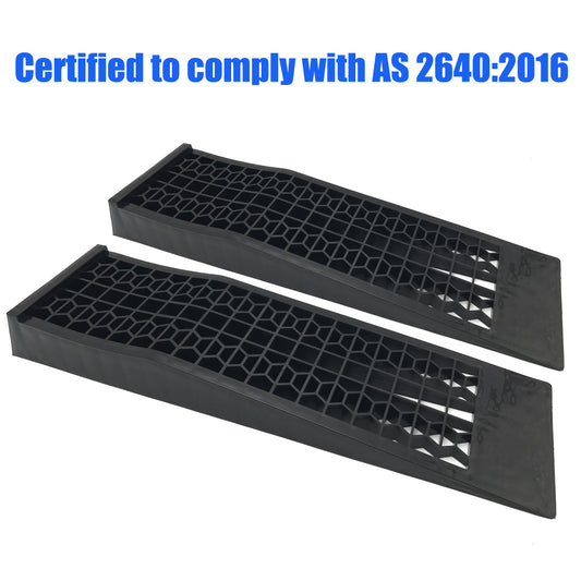 3000kg Super Low Profile NEW Car Ramps 7cm Rise Antiskid Service Ramp (1 Pair)