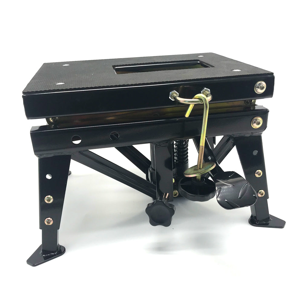 Light Motorbike Dirt Bike Lift 350lbs Hydraulic Scissor Jack Hoist Black