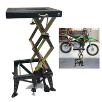Light Motorbike Dirt Bike Lift 350lbs Hydraulic Scissor Jack Hoist Black