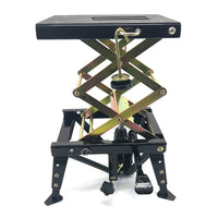 Light Motorbike Dirt Bike Lift 350lbs Hydraulic Scissor Jack Hoist Black