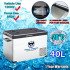 40L Portable Car Fridge Freezer, 12/240V - product details