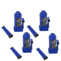 4x 10 Ton GS Hydraulic Bottle Jack w/Safety Valve Car Van Truck Caravan 4WD Lift