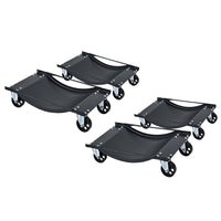 4PC Car Wheel Dolly Vehicle Positioning Jack Transport Trolley Mover 1820kg Load
