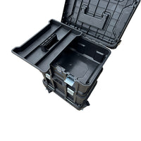 4 in 1 Mobile Tool Box Rolling Tool Chest ABS Storage w Lockable Castors