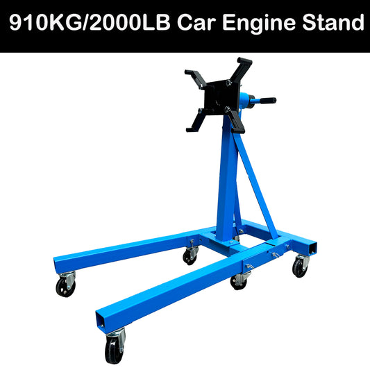 2000LB Folding Engine Stand 910kg Heavy Duty Workshop Industrial Car Crane Hoist