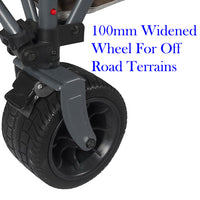 Collapsible Camping Wagon Outdoor Cart 200L Storage Trolley Off Road Wheel Black