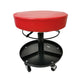 150kg Pneumatic Roller Seat Mechanic Rolling Stool with Round Tool Tray