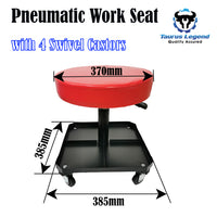 150kg Pneumatic Roller Seat Mechanic Rolling Stool with Square Tool Tray