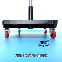 150kg Pneumatic Roller Seat Mechanic Rolling Stool with Square Tool Tray