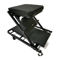 48" 2 in 1 Folding Creeper Mechanic Stool Seat Garage Repair Trolley Workshop